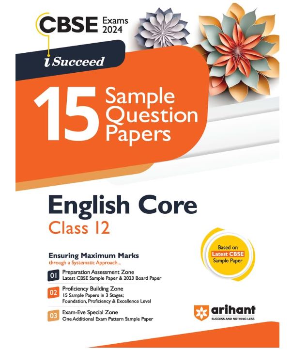 Arihant CBSE Sample Question Papers Class 12 English Core Book for 2024 Board Exam